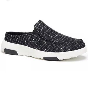 ORTHOCOMFOOT TWEED ORTHOPEDIC SLIP ON LOAFER MOCCASINS MENS SIZE 9.5